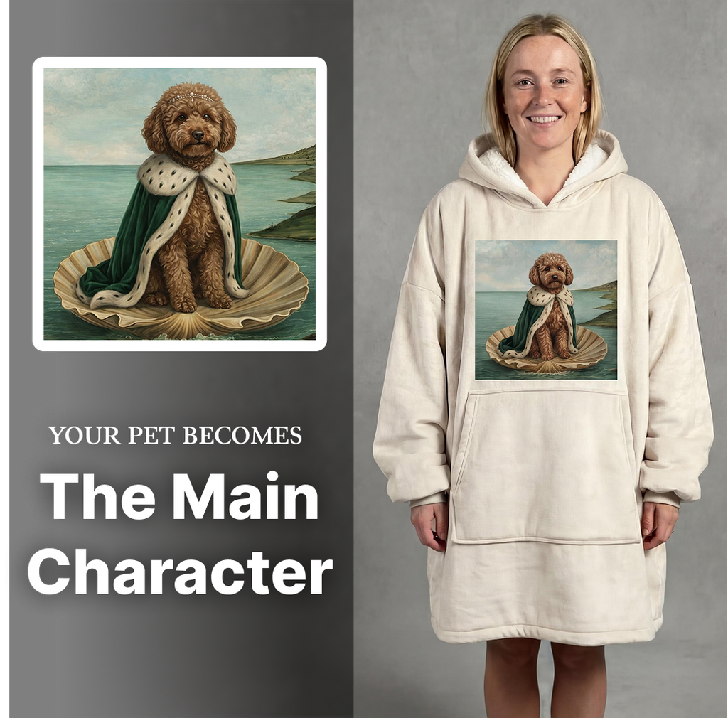 Custom Royal Wearable Blanket · Minimalist