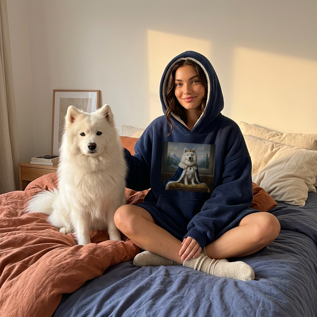 Custom Royal Wearable Blanket · Minimalist