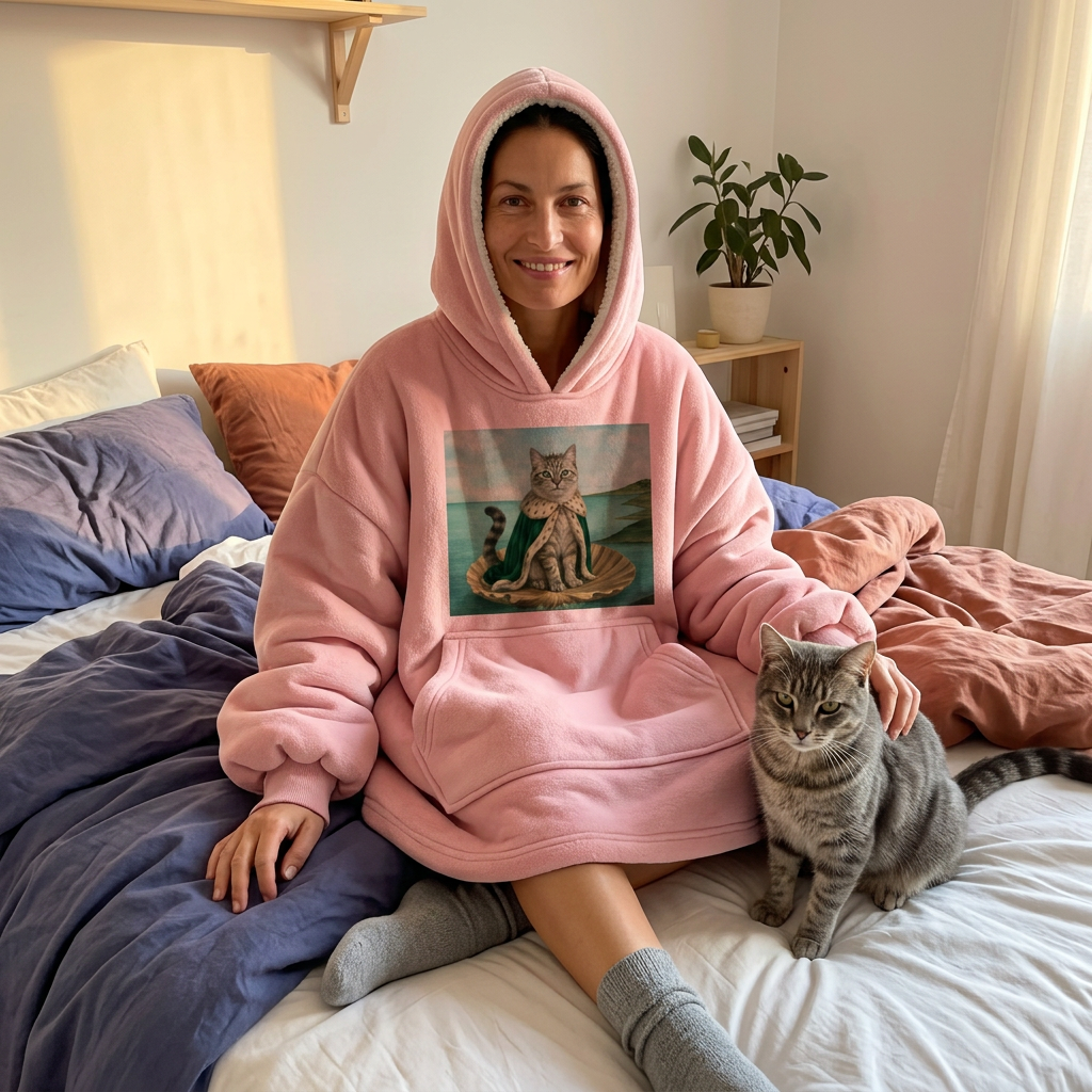 Custom Royal Wearable Blanket · Minimalist