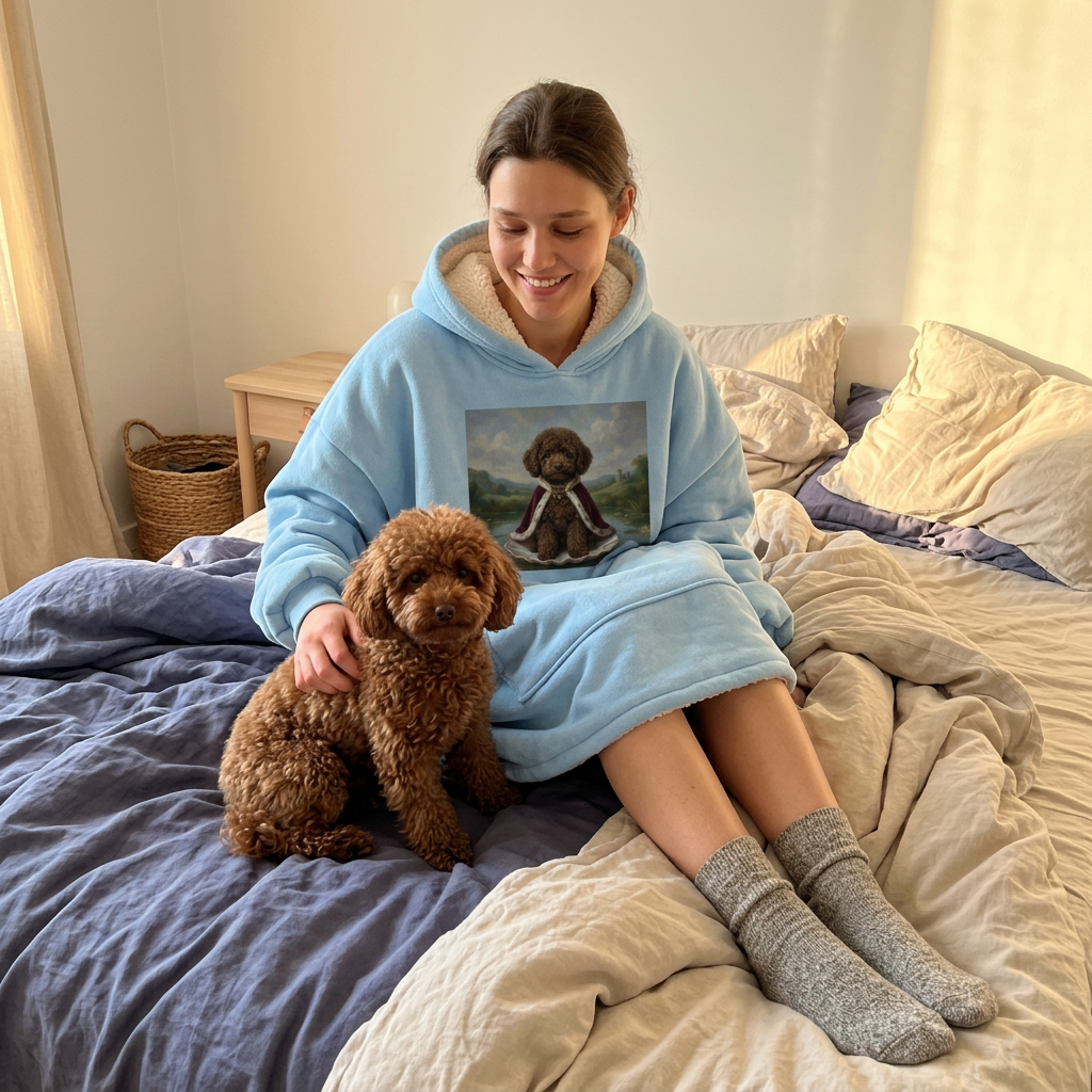 Custom Royal Wearable Blanket · Minimalist