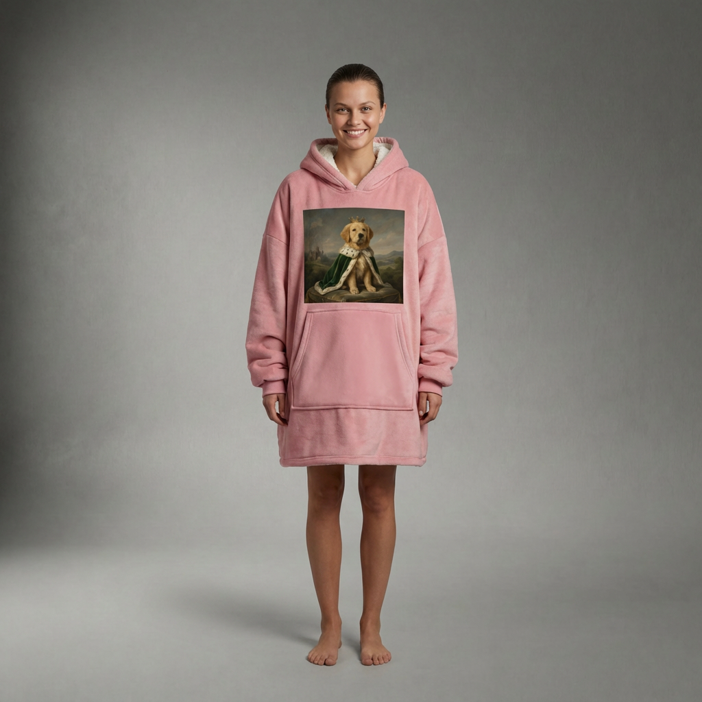 Custom Royal Wearable Blanket · Minimalist